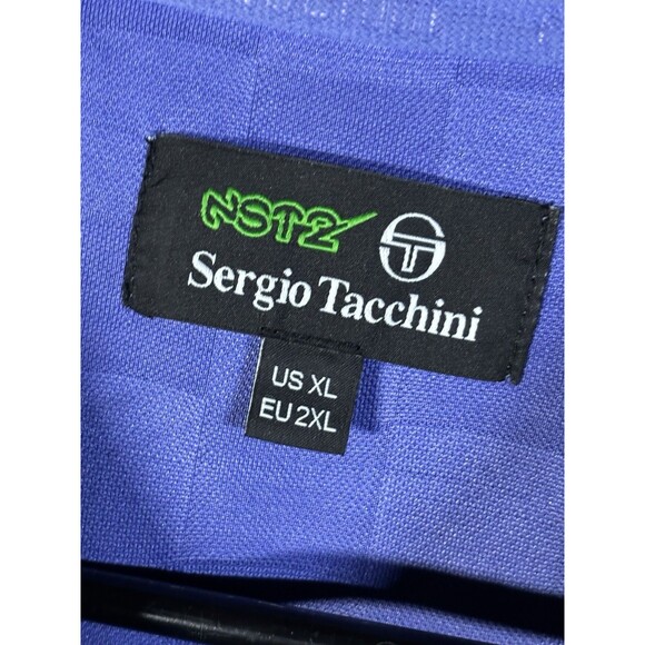 Sergio Tacchini ST X Nast Futbol Soccer Jersey Long Sleeve Purple Green Adult XL - Picture 5 of 8